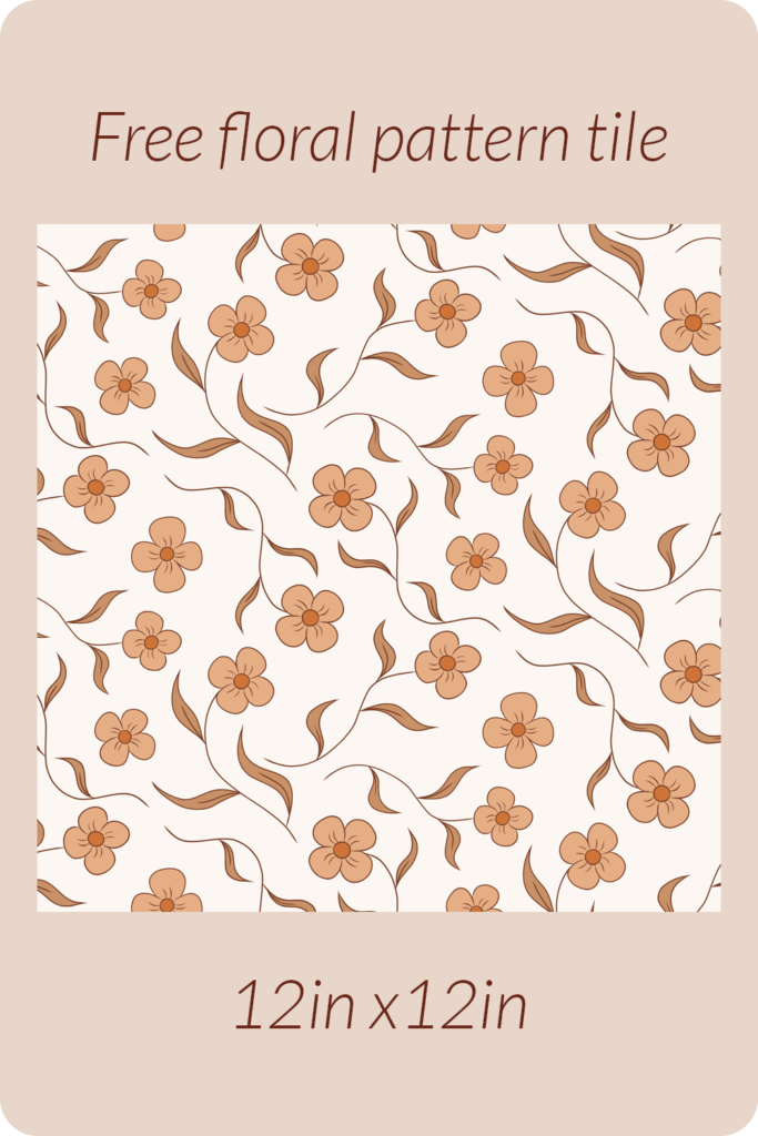 free floral surface seamless pattern tile for personal use